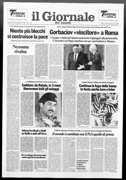 Il giornale del lunedi